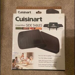 Cuisinart GrateLifter Side Tables - Charcoal Black
